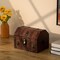 Handmade Pirate Treasure Chest with Latch - Vintage Wooden Storage Trunk and Treasure Box with Hinged Lid - Antique Decorative Storage Box for Pirate-Themed Birthday Party and Keepsakes